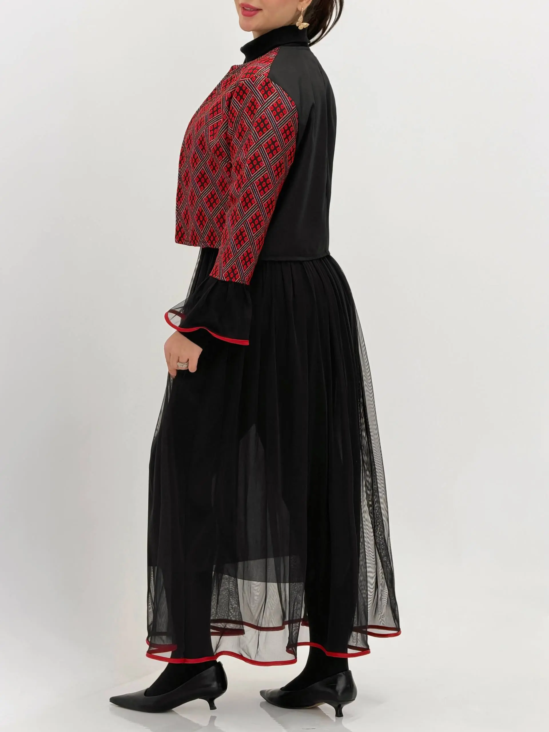 3860-کت و دامن گیلاس